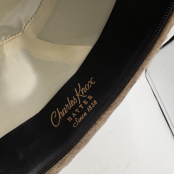 Vintage Charles Knox The Imperial Stetson Monarch Hazel Fedora hat size 7 1/8 - Picture 10 of 13